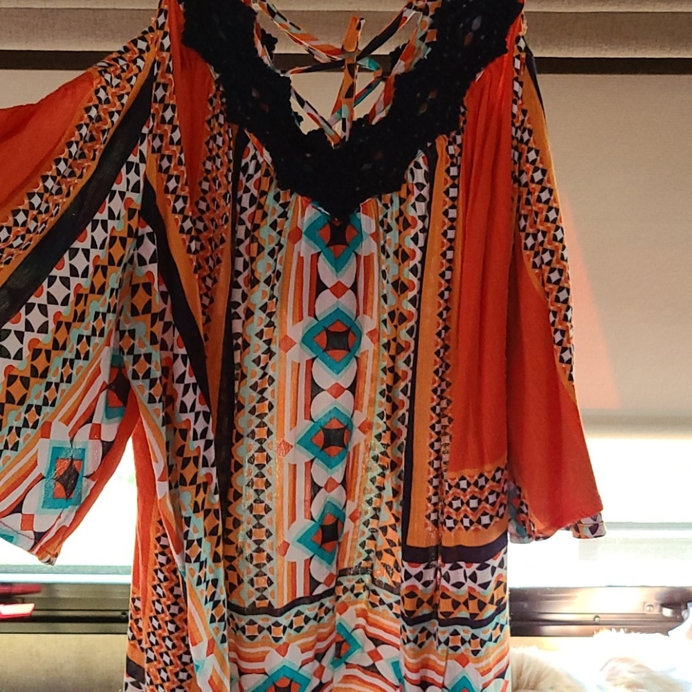 Multi color loose fit top